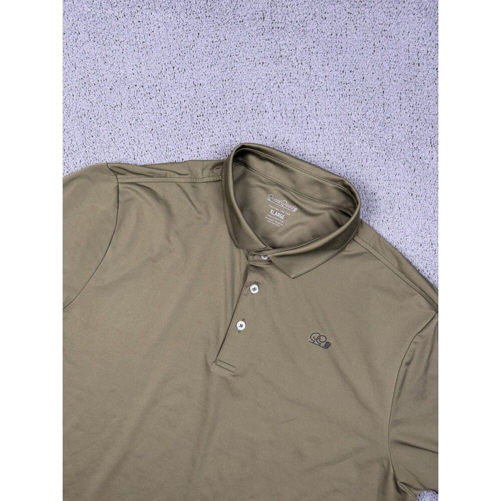 Good Good Golf Polo Shirt Mens XL Dark Green Short Sleeve Activewear Logo